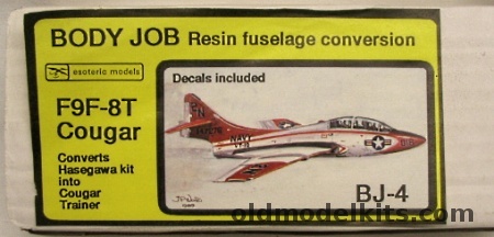 Esoteric 1/72 F9F-8T Cougar Two-Seat Trainer Conversion - (F9F8T), BJ-4 plastic model kit